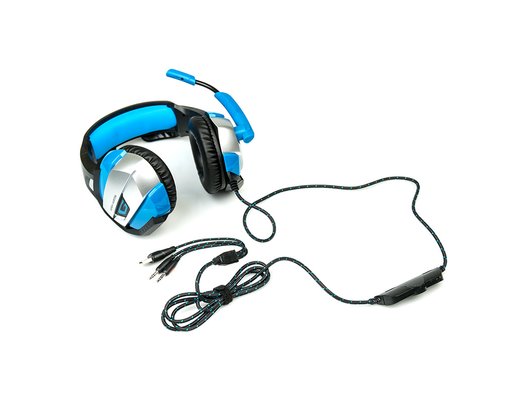 Игровые наушники проводные Dialog HGK-37L Gan-Kata черно-синяя